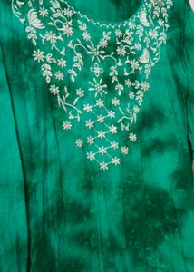 Embroidered Green Top