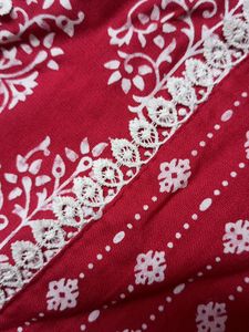 Bright pink Short Kurti For Women