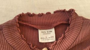 Zara Embroidery Ribbed Crop Top
