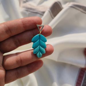 Combo Earrings Handmade Emerald Blue