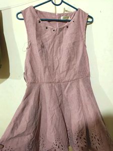 Mauve Peplum Dress