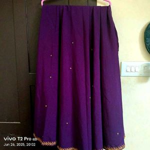 Purple Embellished Blouse
