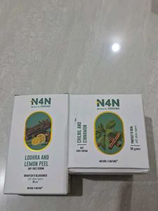 N4N  Lemon Peel Day Serum + Face Cream Combo