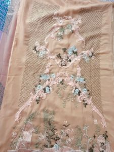 Peach Pearl Embellished Pakistani Suit