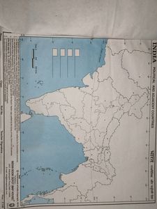 2-4 INDIA Political And Adjacent Countries Map New