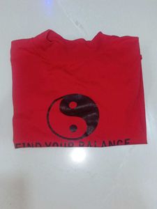 Red 'Find Your Balance' T-Shirt