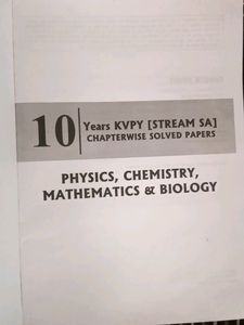 KVPY Stream SA Solved Paper 2007 To 2016