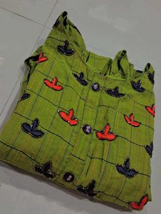 Green Checkered Dress