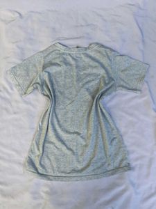 Gray Graphic Print Tee