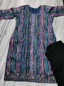 Colorful Printed Kurti with Pants