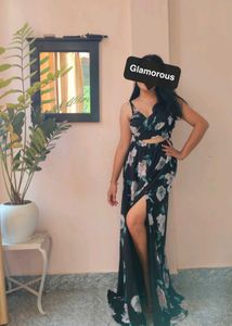 Elegant And Sexy Floral Maxi Dress