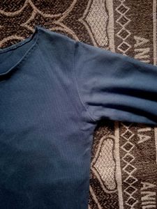 Blue Long Sleeve Top