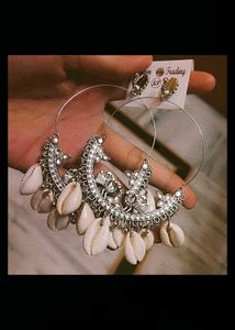 Seashell Hoop Earrings