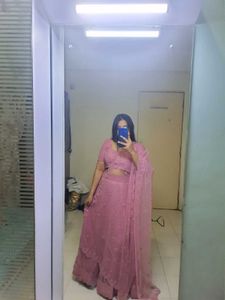 Women Lavender Lahnga Choli
