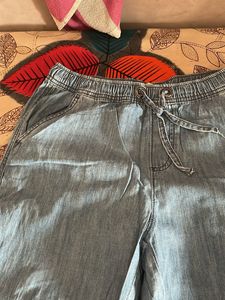 Light Blue Casual Pants