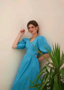 🌌Blue Midi Dress