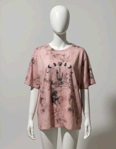 Pink Tie-Dye Graphic T-Shirt