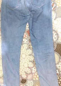 High Waist Light Blue Denim