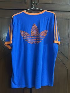 Adidas Blue &amp; Orange Tee
