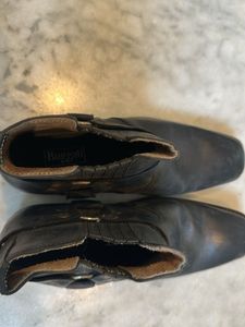 Black Leather Ankle Boots
