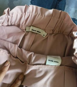Solid women pink high waist shorts😍