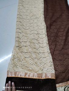 Elegant Brown &amp; Beige Saree