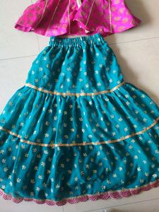 Ethnic Top &amp; Skirt Set