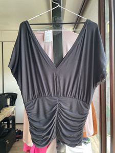 Ruched V-Neck Top