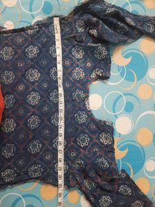 Pure Cotton Hakooba Print Top Wear Office College