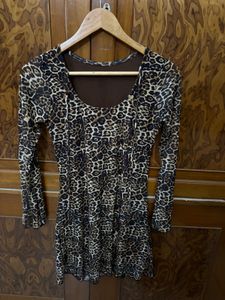 Leopard Print Mini Dress