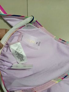 Striped Halter Bikini Top 99% New