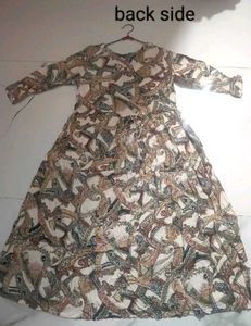 Paisley Print Midi Kurti