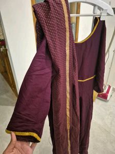 Elegant Burgundy Salwar Suit