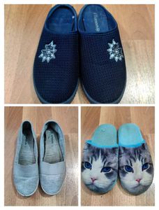 3 Women Slippers Combo
