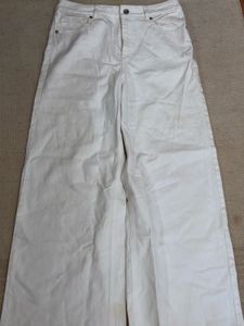 White Wide Legged  Denim