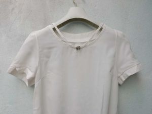 New With Tag A Line White Cute Korean Top
