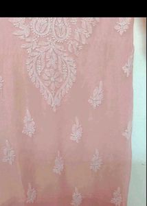 Pink Chikankari Kurti