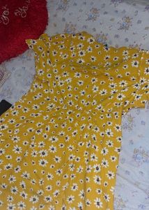 Yellow Floral Frock