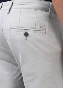 peter england Grey Cotton Blend casual Trouser