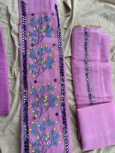 Pure Kota Doria Partywear Suit