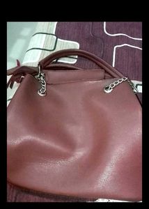 Stylish Maroon Handbag