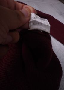 Ralph Lauren Burgundy V-Neck Sweater