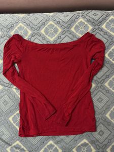 Beautiful Summer Vibe Red Bebe Top