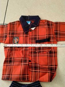 new Boys kids  Plaid Shirt &amp; Shorts Set