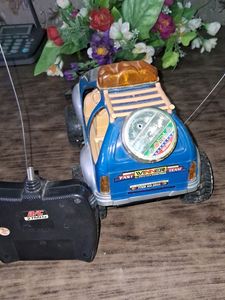 🆕 Vintage RC Truck - Blue & Silver