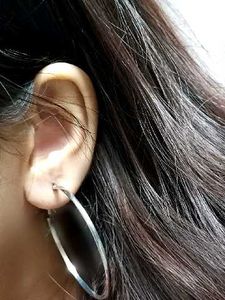 Silver Hoop Earrings