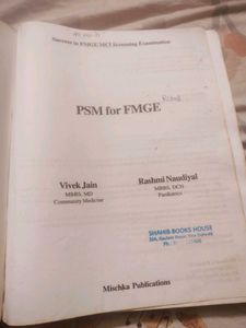PSM for FMGE 2nd Edition