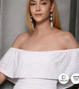 Chic White Off-Shoulder Mini Dress