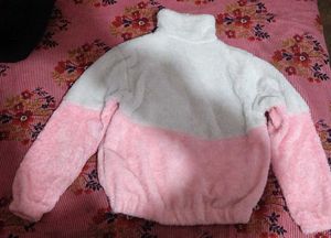 Cute Heart Patch Fleece Jacket