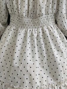 Zoya Fashions Classic Polka Dot Off-Shoulder Dress